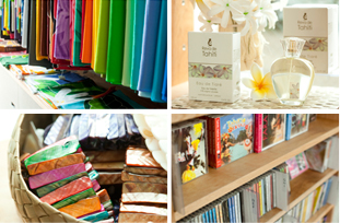 写真:1F フラ、タヒチアングッズ